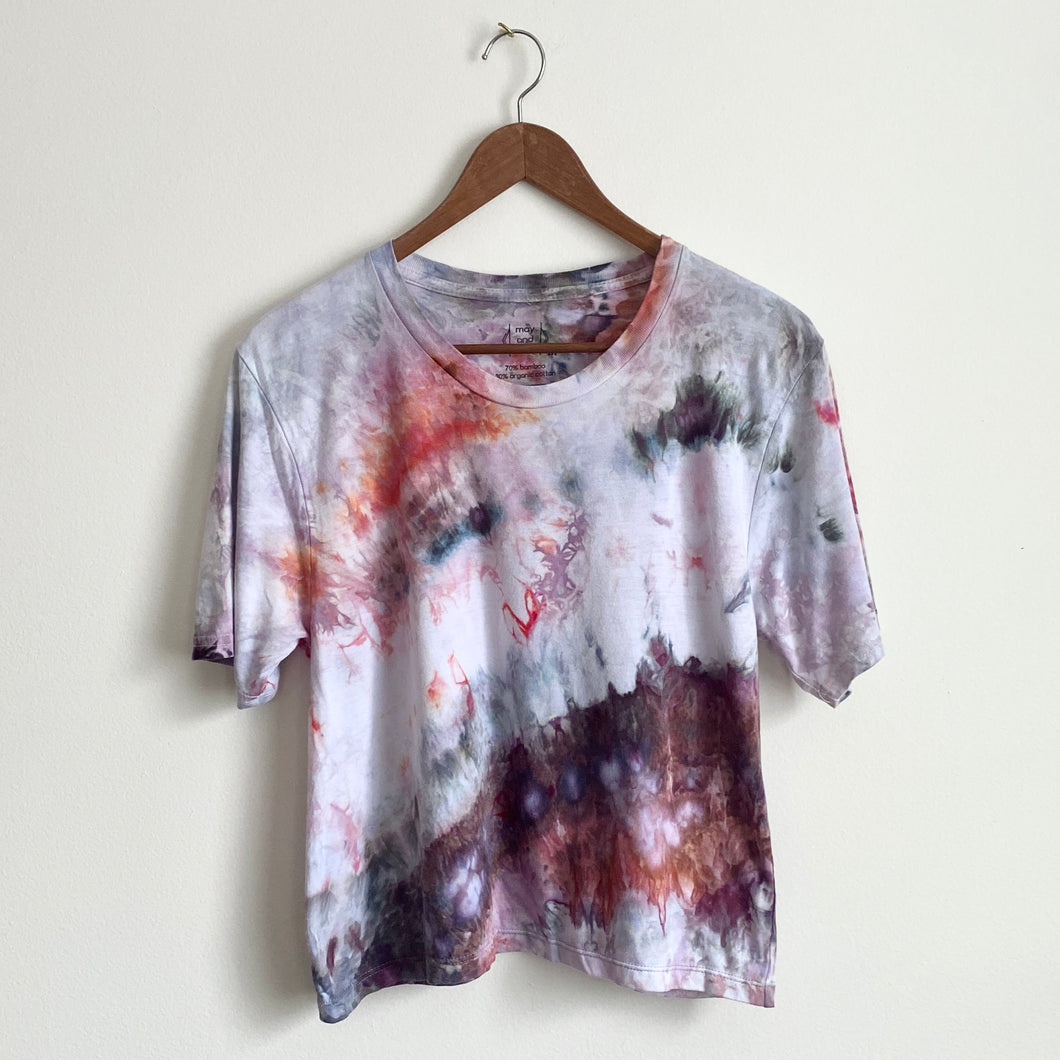 Tie Dyed Bamboo Gender Neutral Crop Tee - New Spring